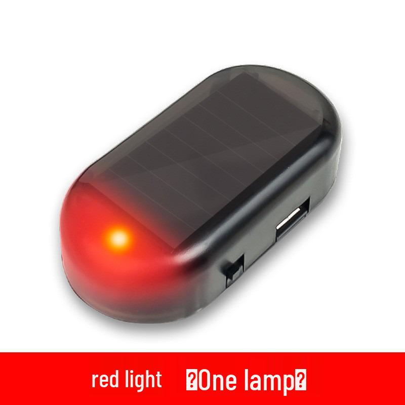 Solar-Powered LED Car Anti-theft Warning Strobe Light