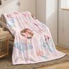 Cute Ballet Blanket Soft Cartoon Girl Blanket Fit Family Bedroom Bed Sofa Picnic Travel Blanket