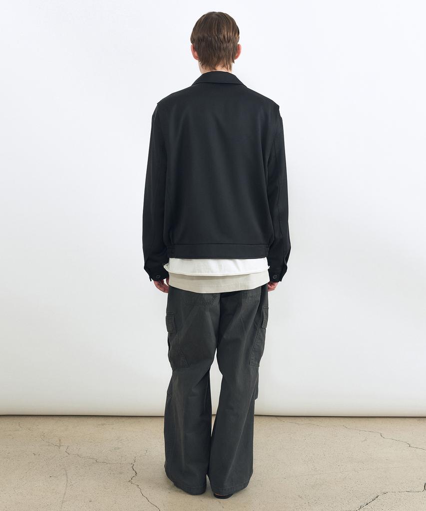 Insilence Venetian Wool Blouson Black