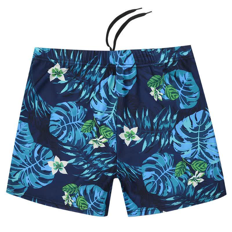 Men's Quick-Dry Printed Swim Trunks with Liner