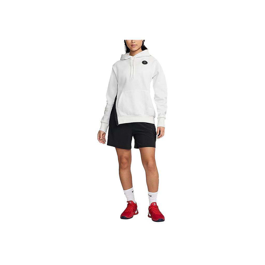 Nike Sabrina Fleece Hooded Skin-Friendly Long Sleeve Sweatshirt Unisex Sweatshirt White FV3206-121