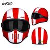Best-selling fiberglass small helmet body retro helmet for motorcycle cruising, scooter, full-face helmet for men and women