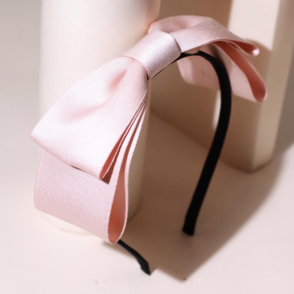 Lystrfac Fashion Retro Double Layer Bow Hairband for Women Girls Hair Hoop Ribbon Headband Ladies Bezel Hair Accessories