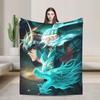 Saints Seiya Decke Fleece Ritter des Zodiac Weiche Überwurfdecke für Zuhause Couch Schlafzimmer Steppdecke