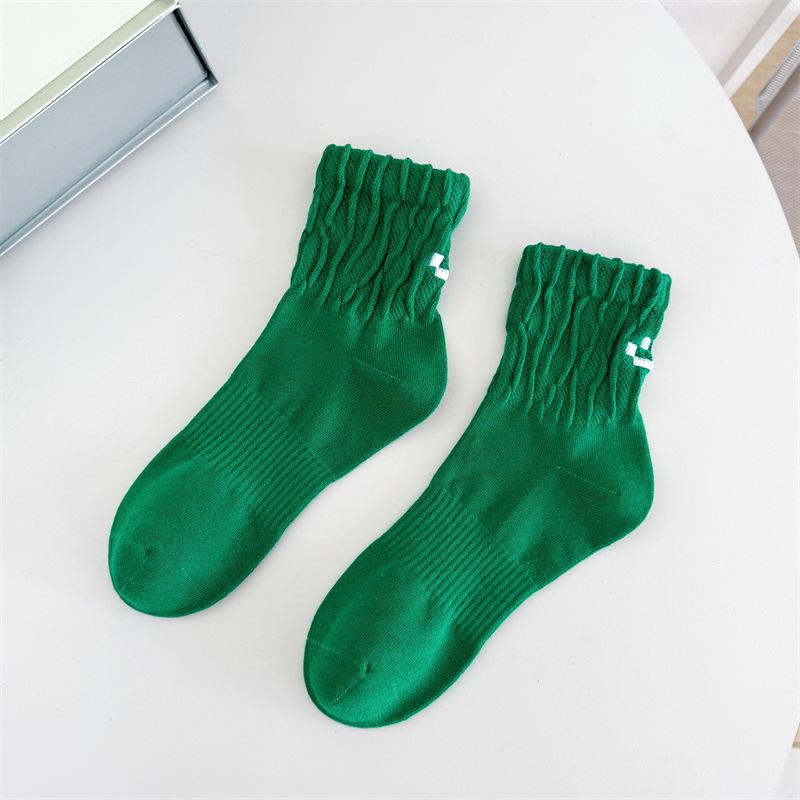 Cityboy Unisex Smiley Face Mid-Tube Socks - Trendy Korean Skater Style