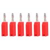 10PCS 4mm Banana Plug PE Brass No Soldering Connectors Electrical Testing Accessories J.10030Red