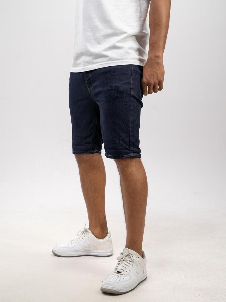 Men's Dark Blue Denim Shorts MyStars Classic 28