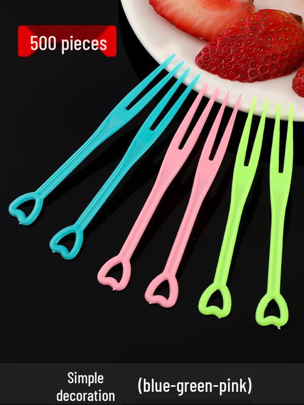 Shixun Heart-shaped Individually Wrapped Plastic Fruit Forks