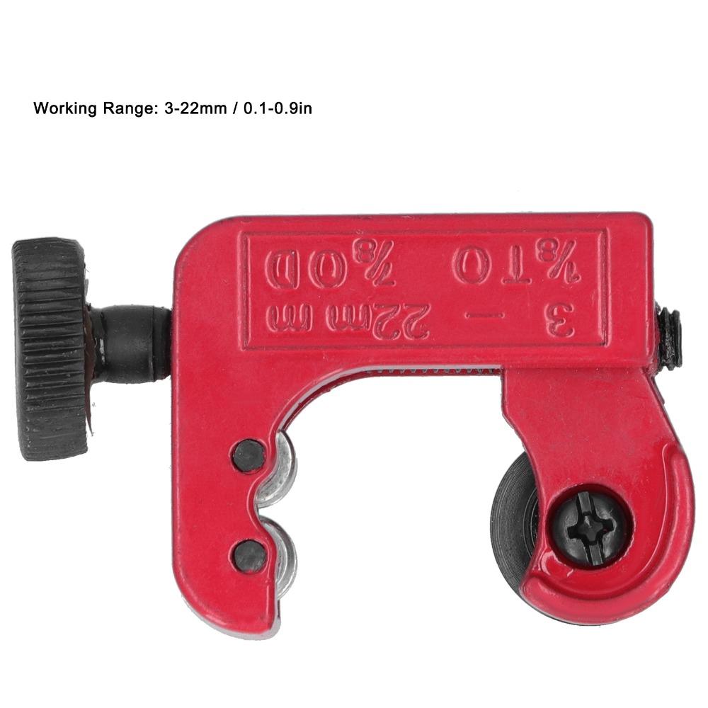 2 PCS Cutting Capacity 3-22mm Mini Pipe Cutter OD 1/8-7/8 Inch Portable Size Copper Tube Cutter Adjustable Tube Cutter