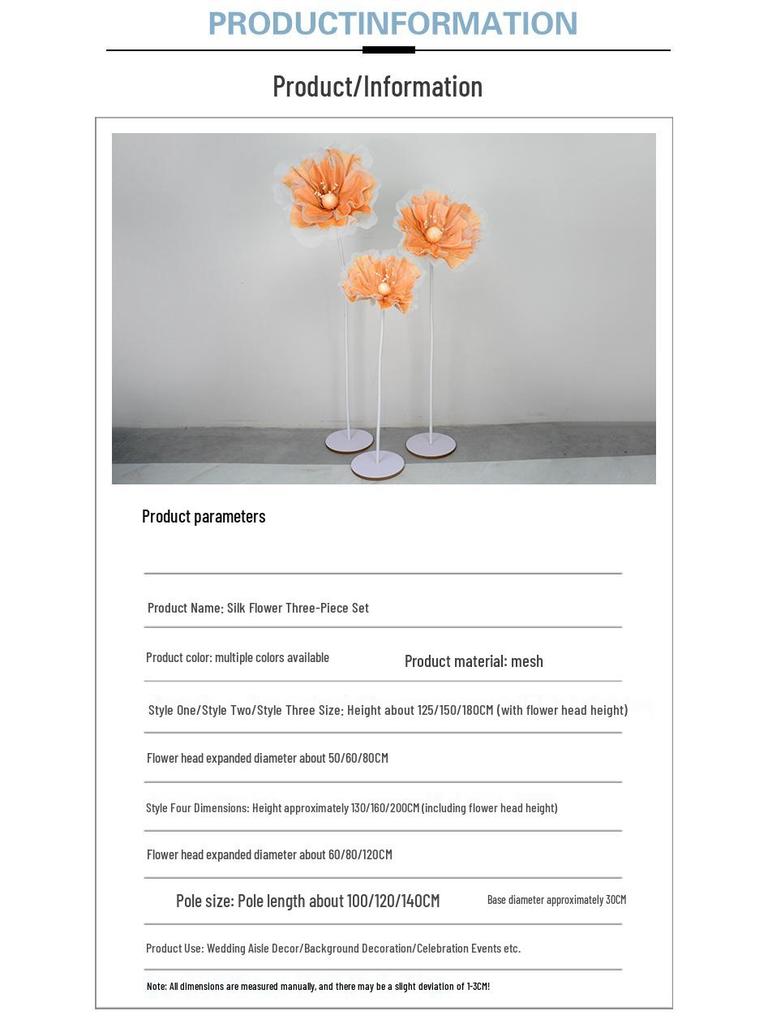 Silk Flower Wedding Aisle Decorations & Display Props