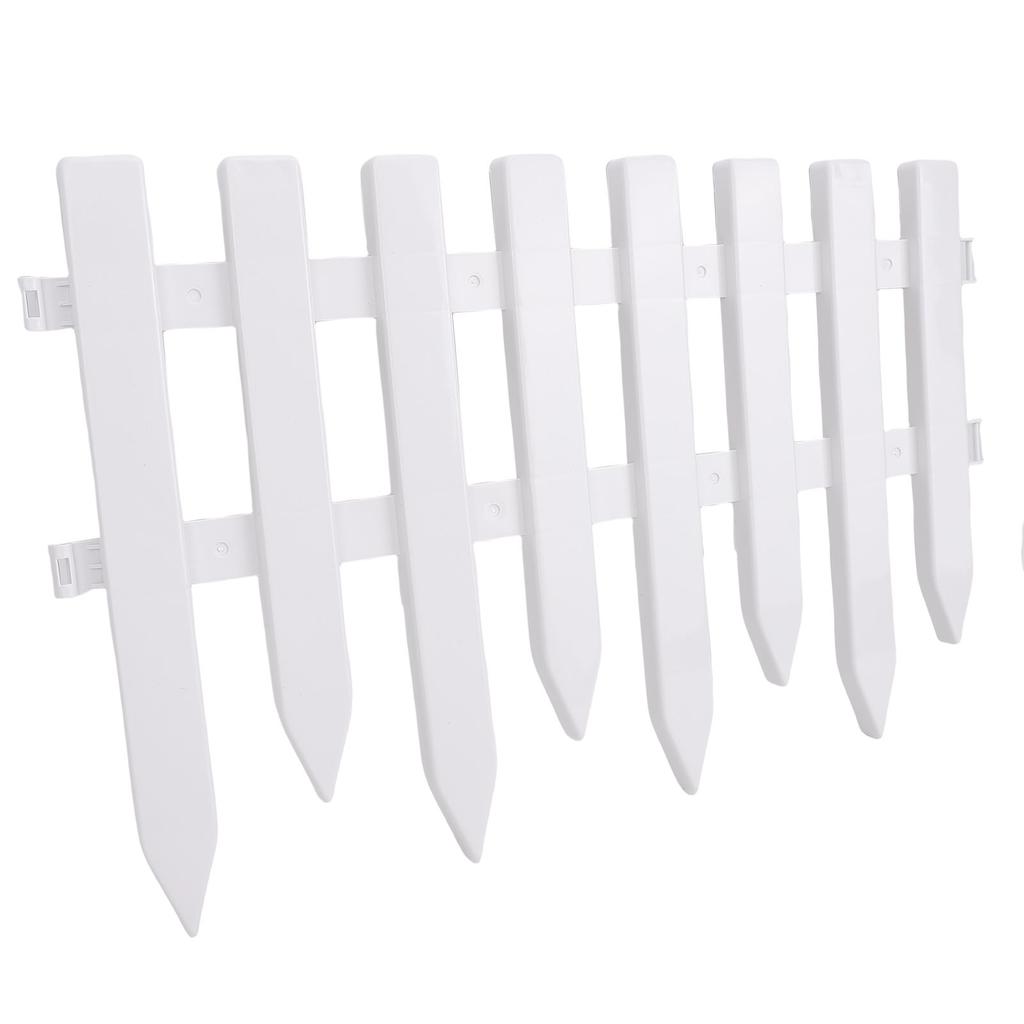 5PCS Decorative Landscape Edging Fence Plastic Garden Edging Border Ornamental Fence Panel for Lawn Flower Beds