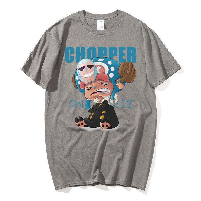 Anime ONE PIECE Chopper Manga Grafik T-shirt Kawaii Lustige Gedruckt Sommer T-shirt Männer Frauen Casual Baumwolle T-shirts Übergroßen Streetwear tops
