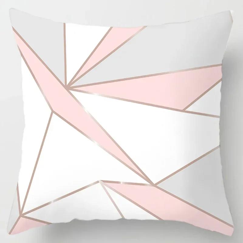 45X45Cm Pink Printed Pillowcase Decoration Sofa Cushion Cover Bed Pillowcase Home Decoration Car Cushion Cover Pillowcase