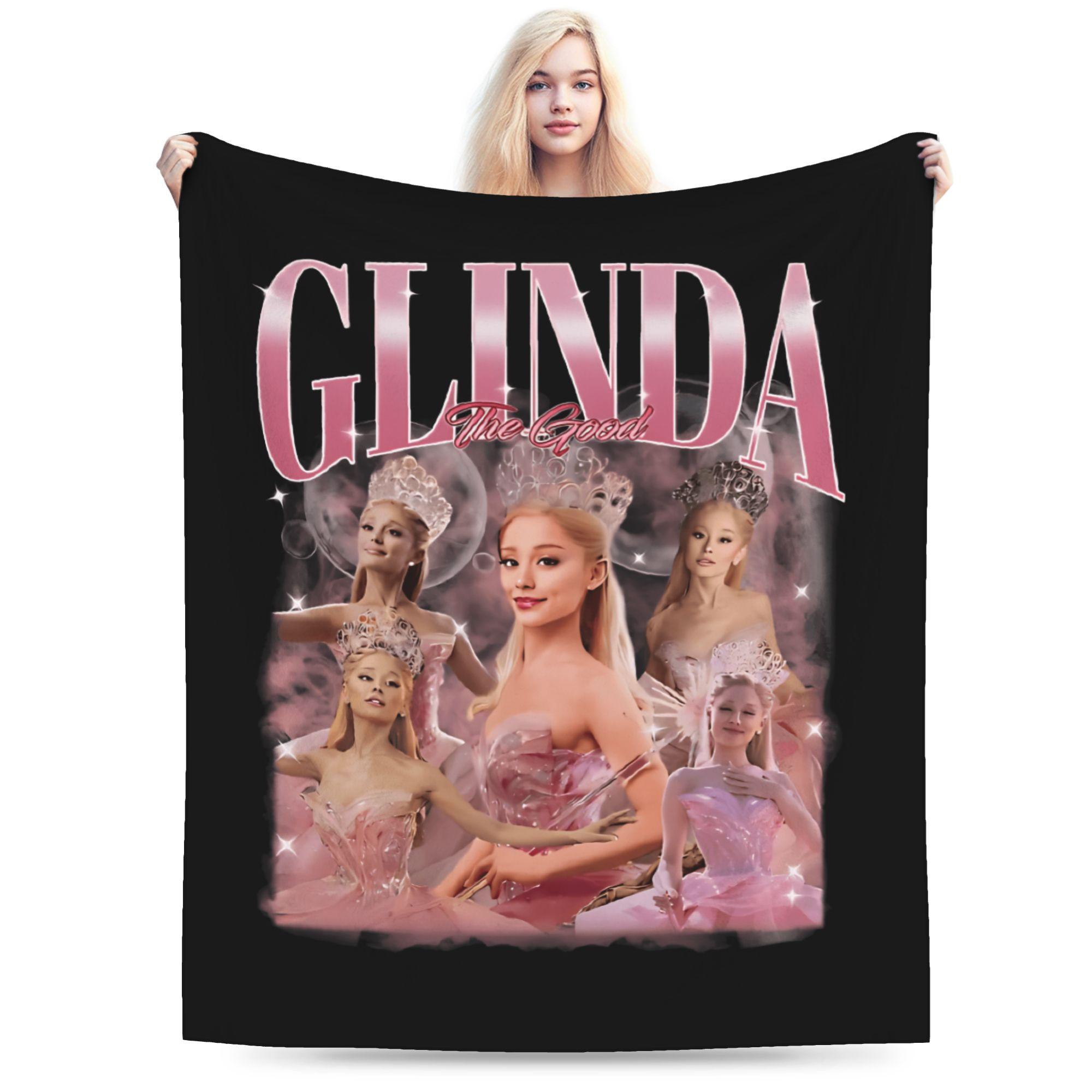W-Wicked 2 Musical Movie Glinda Blanket Quality Soft Warm  Throw Blanket Winter Kids Couch Chair Print Bedspread 75X95CM