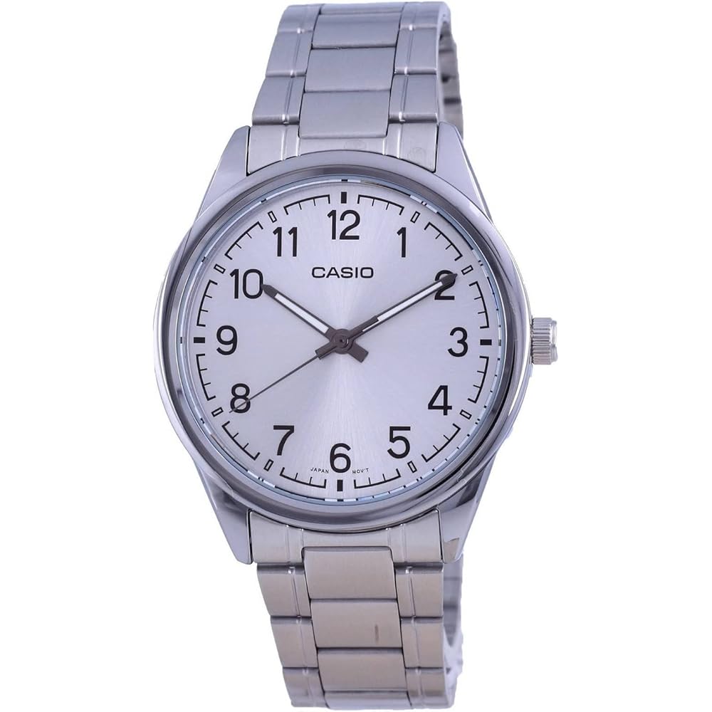 Casio MTP-V005D-7B4 Men s Standard Stainless Steel Silver Analog Watch Easy-to-Read Dial Quartz Movement