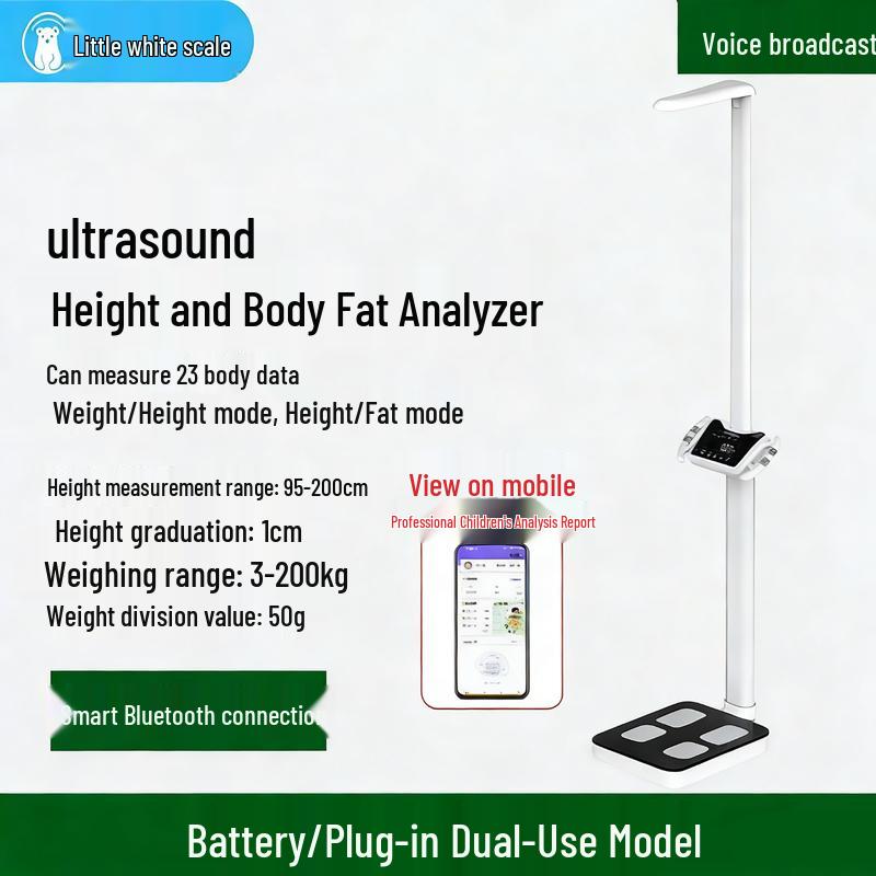 

Умные весы Xiao Bai для измерения жира в организме и роста (Китайская версия)