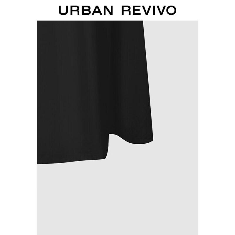 UR 2026 Summer Shirred Square Neck Dress
