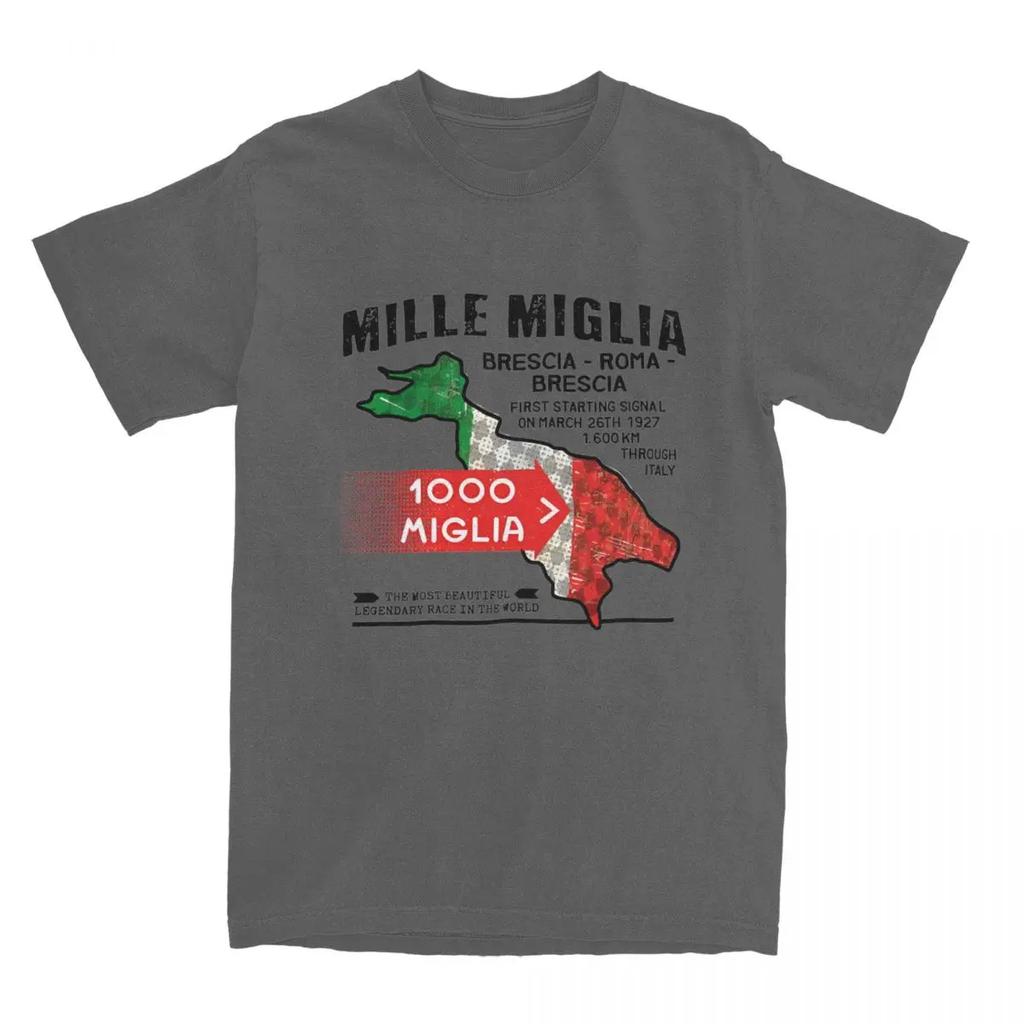 Mille Miglia Racing Experience T-Shirt 1000 Miglia Beliebte T-Shirts Kurzarm Streetwear Tops Sommer 100% Baumwolle Oversize T-Shirt