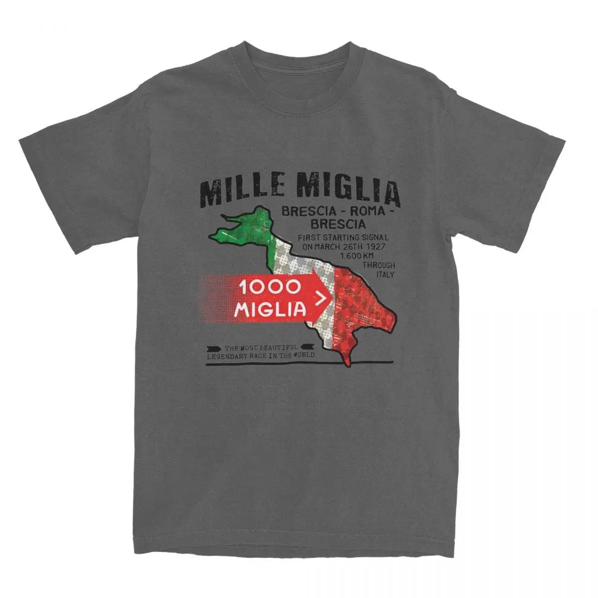 Mille Miglia Racing Experience T-Shirt 1000 Miglia Beliebte T-Shirts Kurzarm Streetwear Tops Sommer 100% Baumwolle Oversize T-Shirt L