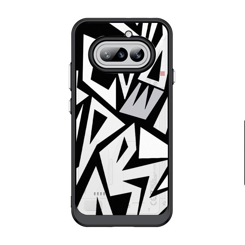 For Nothing Phone 4A Pro 3A Pro 2 2A  Geometric Graffiti  Hard Clear Phone Case / Shockproof Nothing Phone Cover Nothing Phone 1
