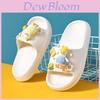 Adorable Cartoon Design Girls Summer Slippers Soft Eva Non-slip Home Slides For Kids