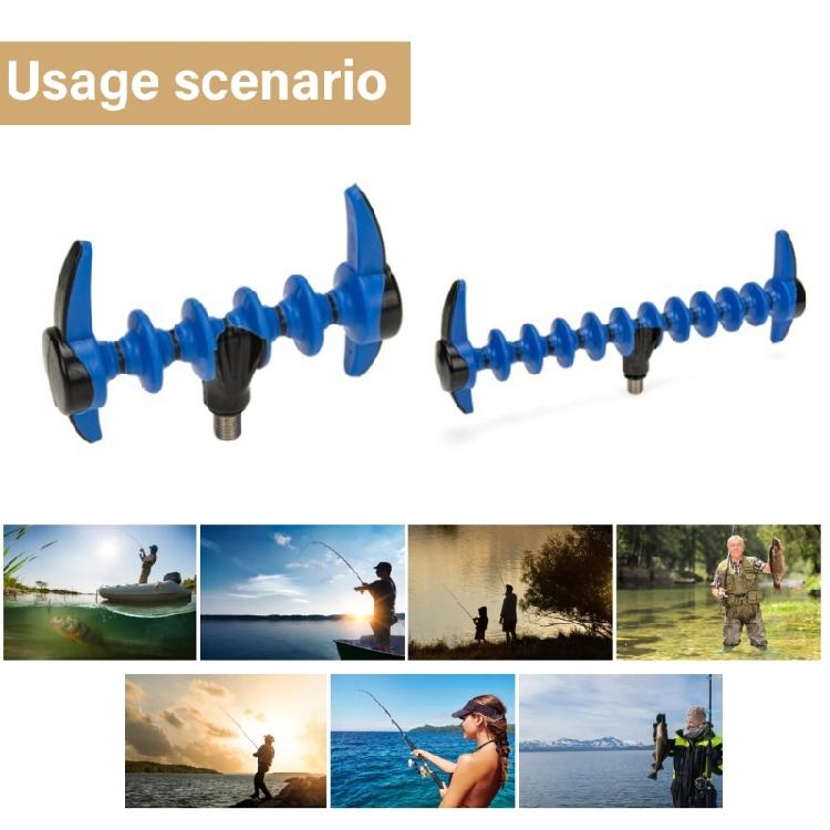 Fishing Rod Rest Head Fishing Rod Pods Holder Brackets Head Fishing Poles Brackets Plastic Rod Rest Head Easy to Install