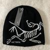 Beanie Thread Knitted Hat Word Bird Warm Woolen Cap Unisex Hip-hop Style Hat  In Autumn Winter