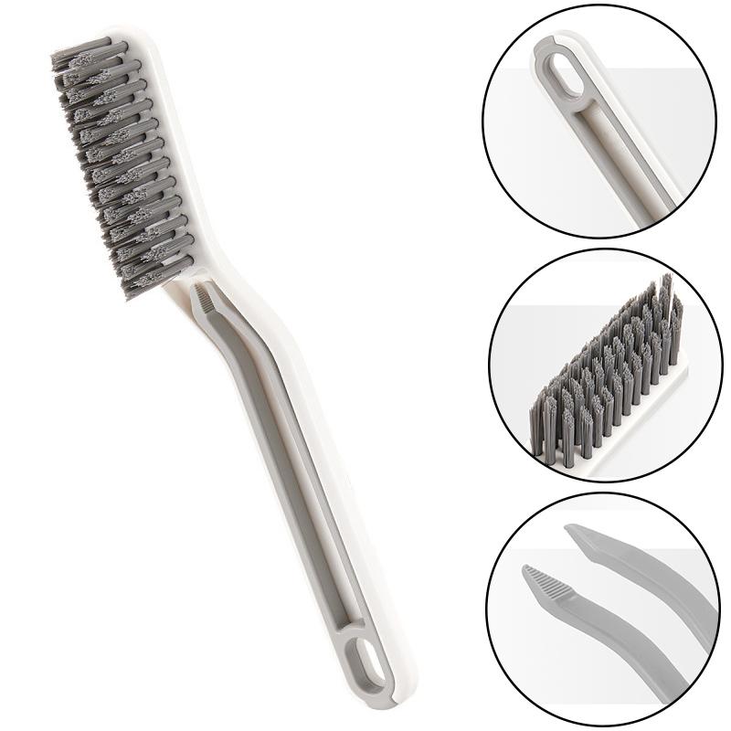 1PC Tidy Bathroom Gap Brush Window Crevice Dirt Clamp Cleaning Tools Dust Brush Groove Plastic Multifunctional