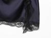 2025 A/W Women's European Lace Patchwork Silk Satin Mini Dress