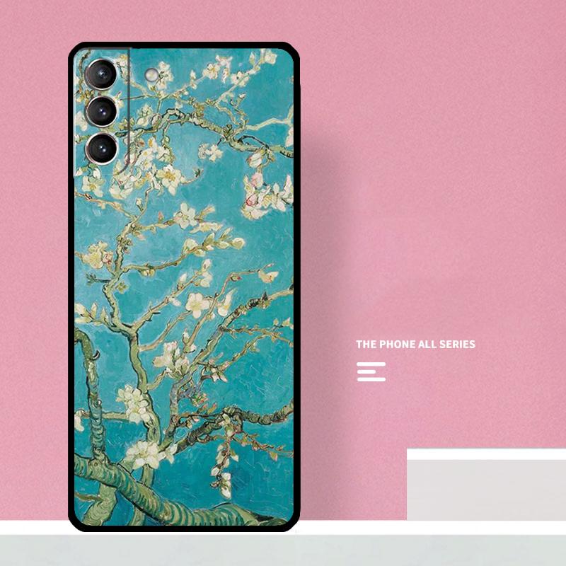 Blossoming Almond Tree Phone Case For Samsung Galaxy S25 S26 Ultra S20 S21 S22 S23 S24 S10 Plus S25 FE Cover Coque