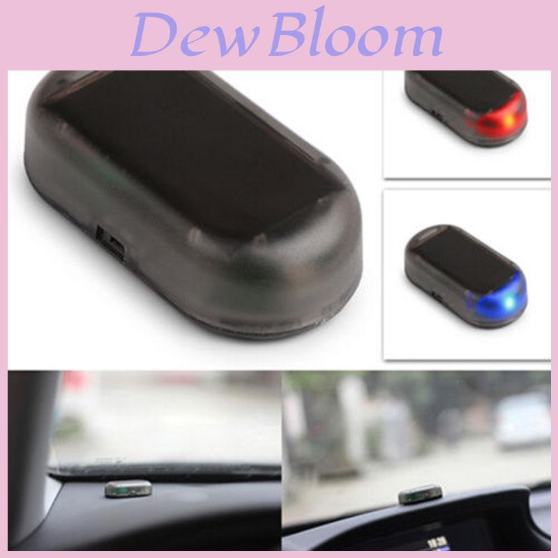 Premium Quality Solar Car Alarm Led Light Security System With Blinking Red Feature