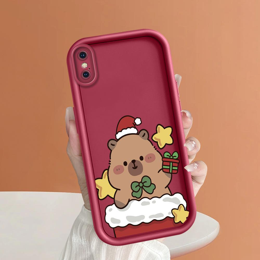 Cute KAPIBARA Soft Phone Casing for Realme OPPO Reno VIVO Infinix Tecno Oneplus Full Cover Camera Shockproof Protection Rubber Case Cover