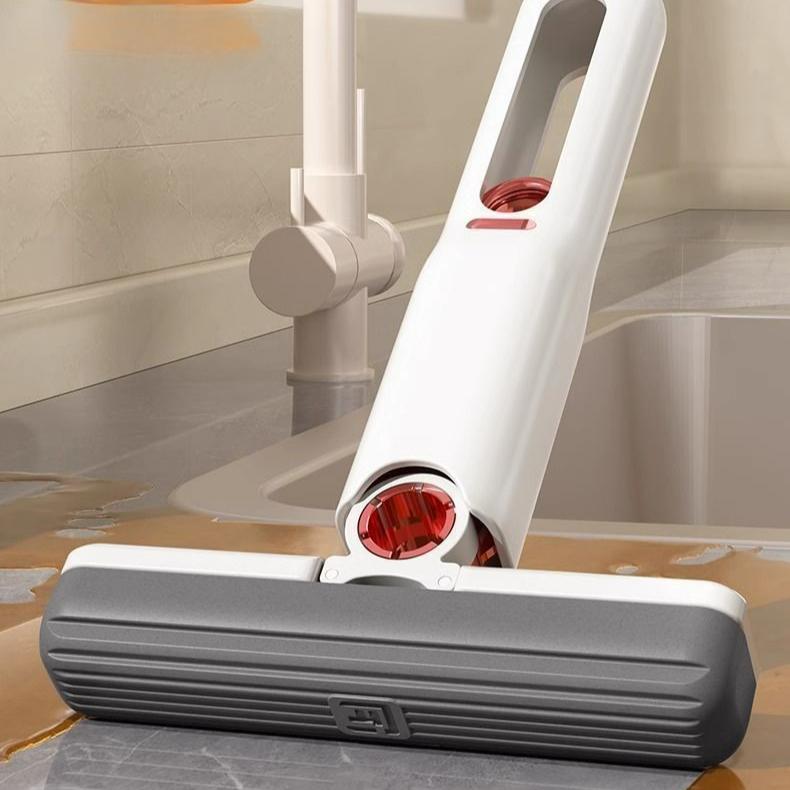 Folding Hand Free Mini Mop for Kitchen, Bathroom, Tabletop Cleaning, Household Use