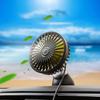 Car USB Clip Fan with 360 Degree Rotation & Strong ABS Suction Cup Portable Auto Suction Cup Fan for Vehicle Cooling