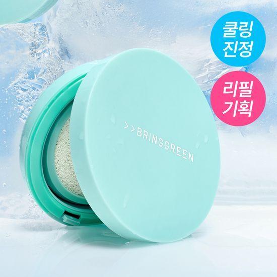 BRING GREEN Tea Tree Cica Tone-Up Sun Cushion 15g (Refill Plan / Single Item)