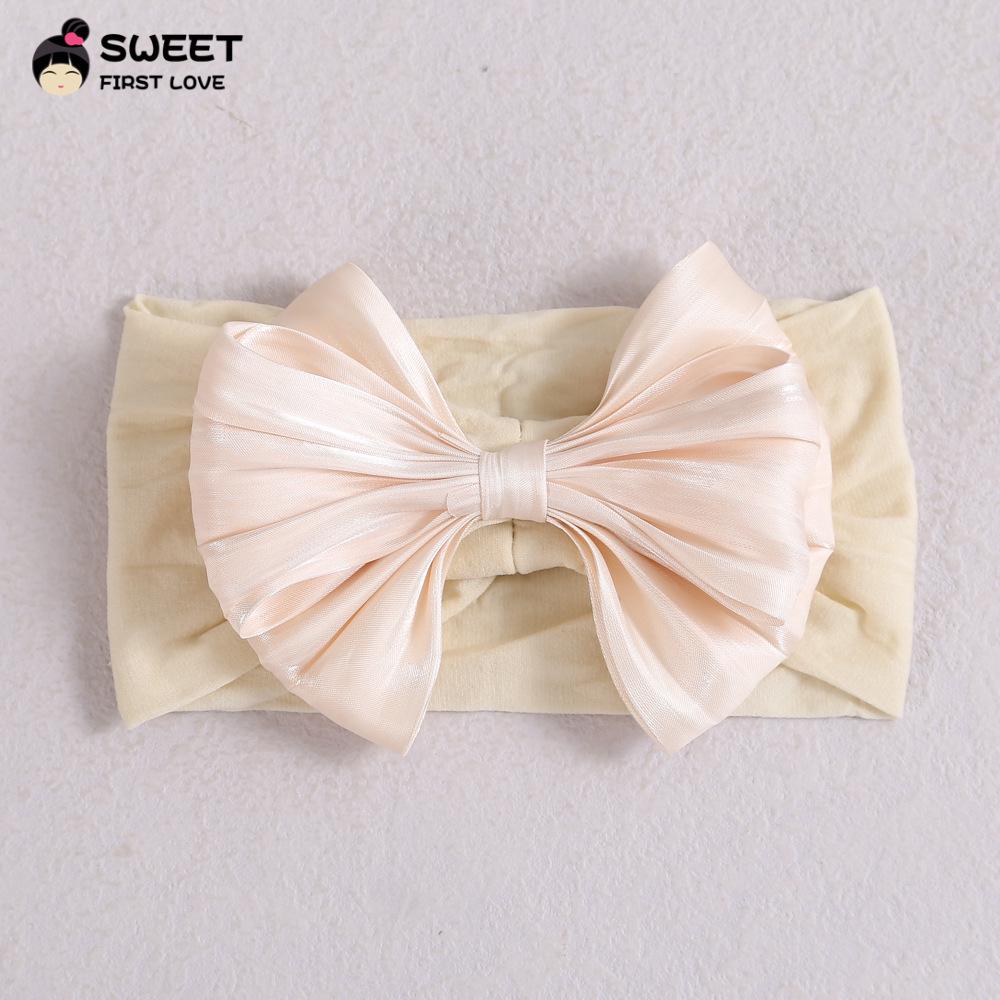 Niansheng Silk Bow Children's Headband - Soft Nylon Cute Princess Accessory