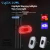 Bike Rear Light Rechargeable MTB Road Bicycle Tail Lamp Easy To Install Cycling Lantern Night Riding Safety Warning Taillight