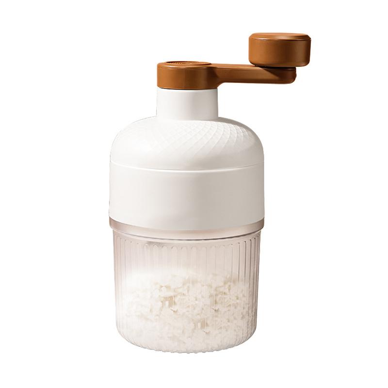 Food Grade Manual Shaved Ice Machine Portable Hand-cranked Ice Crusher Machine Ice-making Box Business & Household Kitchen Tools