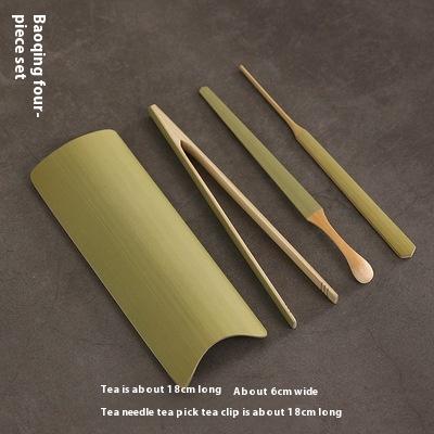 

Bamboo Tea Four-piece Set Tea Bamboo Ware Kung Fu Accessories Teaspoon Tea Ceremony Six Gentlemen