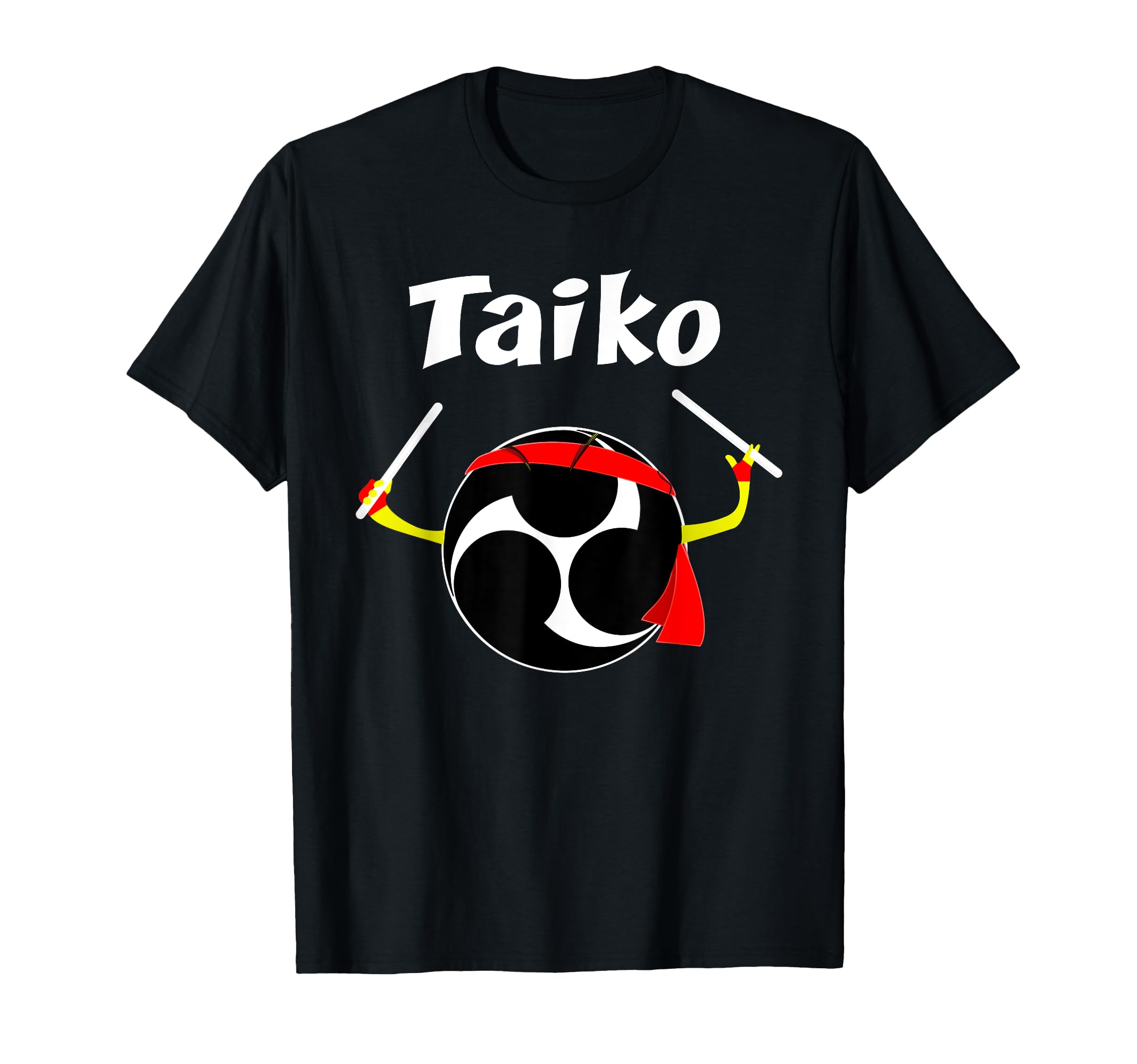 

Футболка для практики Taiko Funny Taiko Black Mitsudomoe чёрный