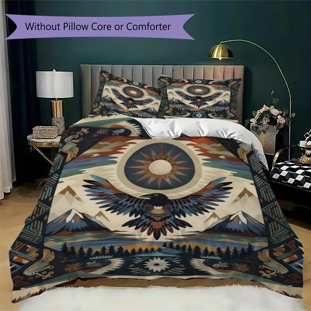 Tribalism Animal Pattern Bedding uilt Set uilt Cover Pillowcase Home Decoration Birthday Gift (1 * duvet cover + 2 * pillowcase  without core)74