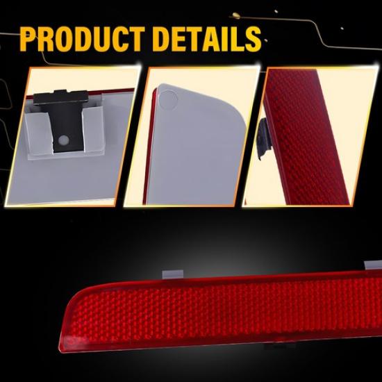 2X Rear Bumper Reflector Lights Cover For Land Rover Range Rover L322 2003-12 EA