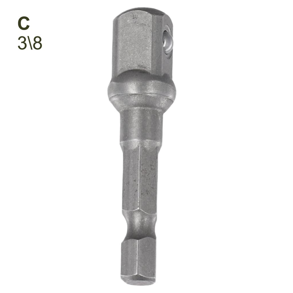 1/3pcs Socket Adapter 1/4 Hex Shank Extension Drill Bits Bar Set  For Adapt To  For Impact Wrench Screwdriver Handle Tool