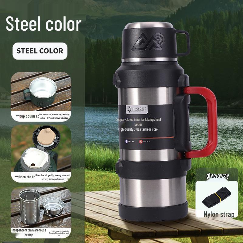 5L Stainless Steel Outdoor Insulated Thermos Kettle for Hot Water