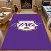 Los Angeles Kings Purple Logo Design Patterned Carpet, Non Slip Mat Suitable for Living Room and Bedroom Sofas