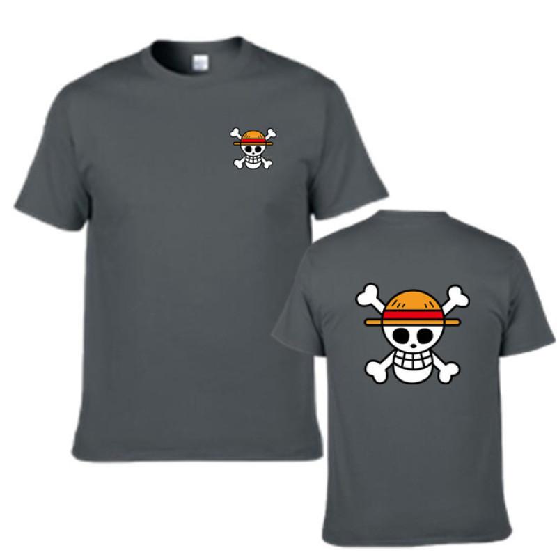Camiseta de manga corta con estampado de Anime de rey pirata para hombre, camiseta de manga corta de Hip Hop para hombre, verano