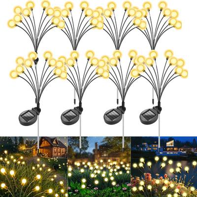 Outdoor Lights Solar Lawn Lamp Garden Lamp LED Wind-driven Firefly Ground Plug Lamp for Garden Lawn Landscape Holiday Light