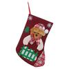 Merry Christmas Stocking Christmas Tree Teddy Bear Snowflake Design Christmas Socks Decoration| Christmas Gift for Children