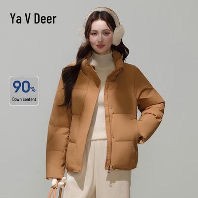 Yalu Women's Short Stand Collar Puffer Jacket