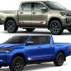 2 Stück Autotür Seitenaufkleber Racing Sport Wasserdicht Vinyl Aufkleber Auto Karosserie Außen Dekoration Zubehör für Toyota Hilux MK8